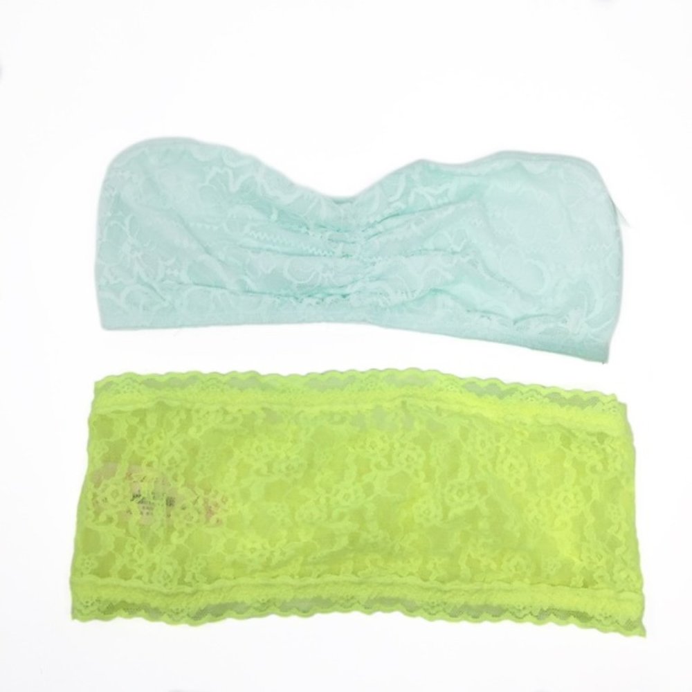 Victoria's Secret Pink Lace Bandeau 2 Bundle